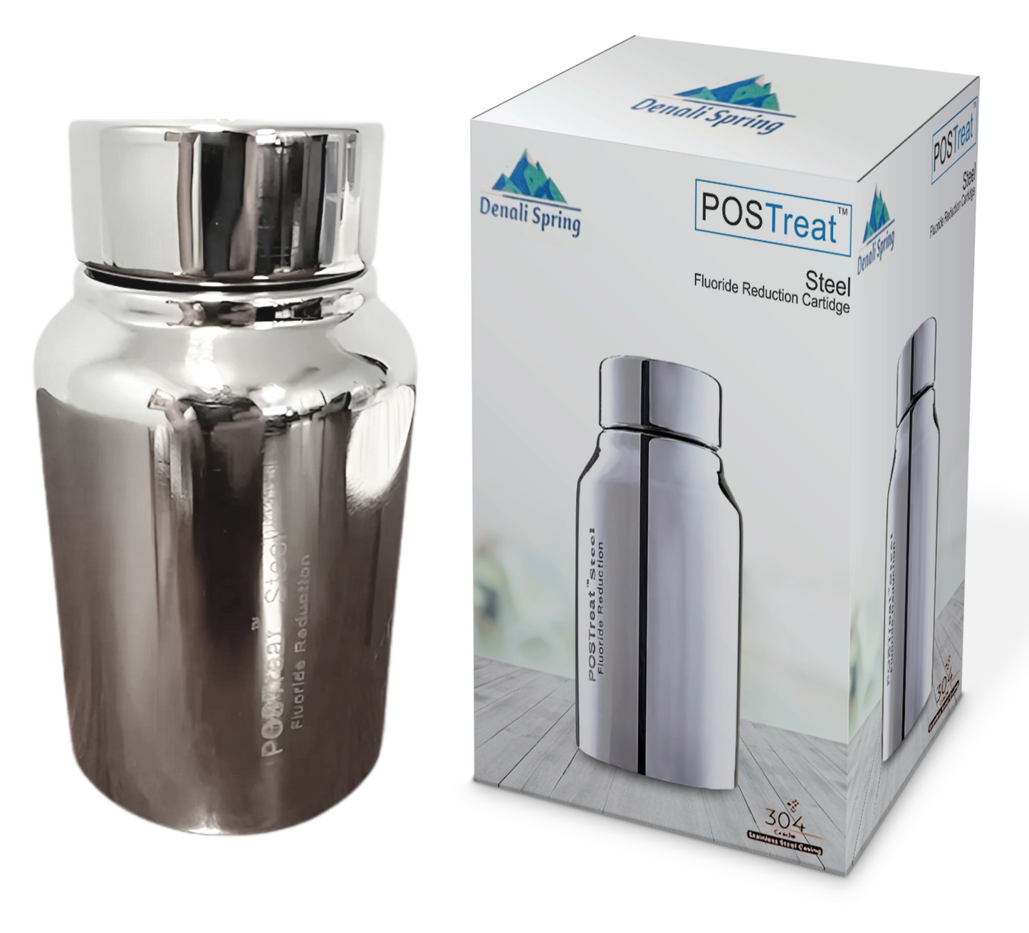 Denali Spring Complete Combo System – 1.5 Gallon (6L) Stainless Steel Gravity Water Filtration System with Carbon Filters & Fluoride Filters - Removes PFAS & Forever Chemicals for Home & Outdoor Use