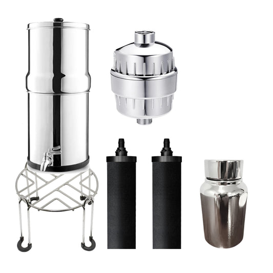 Denali Spring Complete Home Kit: 8L filter on stand, carbon filters, post-treat filter, shower filter